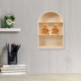 thumbnail image 4 of FONDOTIN Beige Wall Figurine Display Rack with Sturdy Design for Versatile Home Storage, 4 of 8