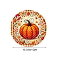 thumbnail image 3 of Fall Danhjin Fall Placemats, 15.7x15.7in Pumpkin Quilted Table Mats Fall Pattern, Heat Resistants Dining Table Mats for Kitchen Dinner Party Thanksgiving Christmas Home Holiday Decor, 3 of 6