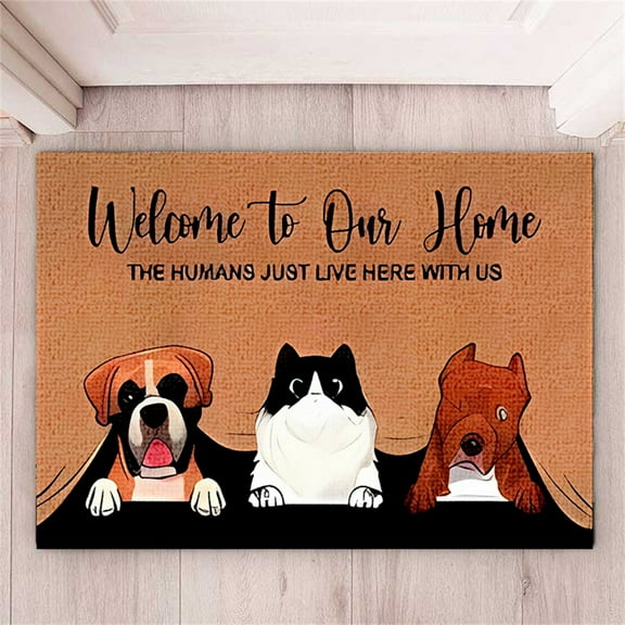 The anti-skid mat at the pet entrance feels warm every time I go home Pet Welcome Carpet B Flock - 1X Carpet