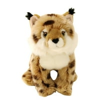 Lynx Cat Stuffed Animal Wild Cat Feline Animal Stuffed Toy Wildlife Themed Stuffed Animal for Collection Decor