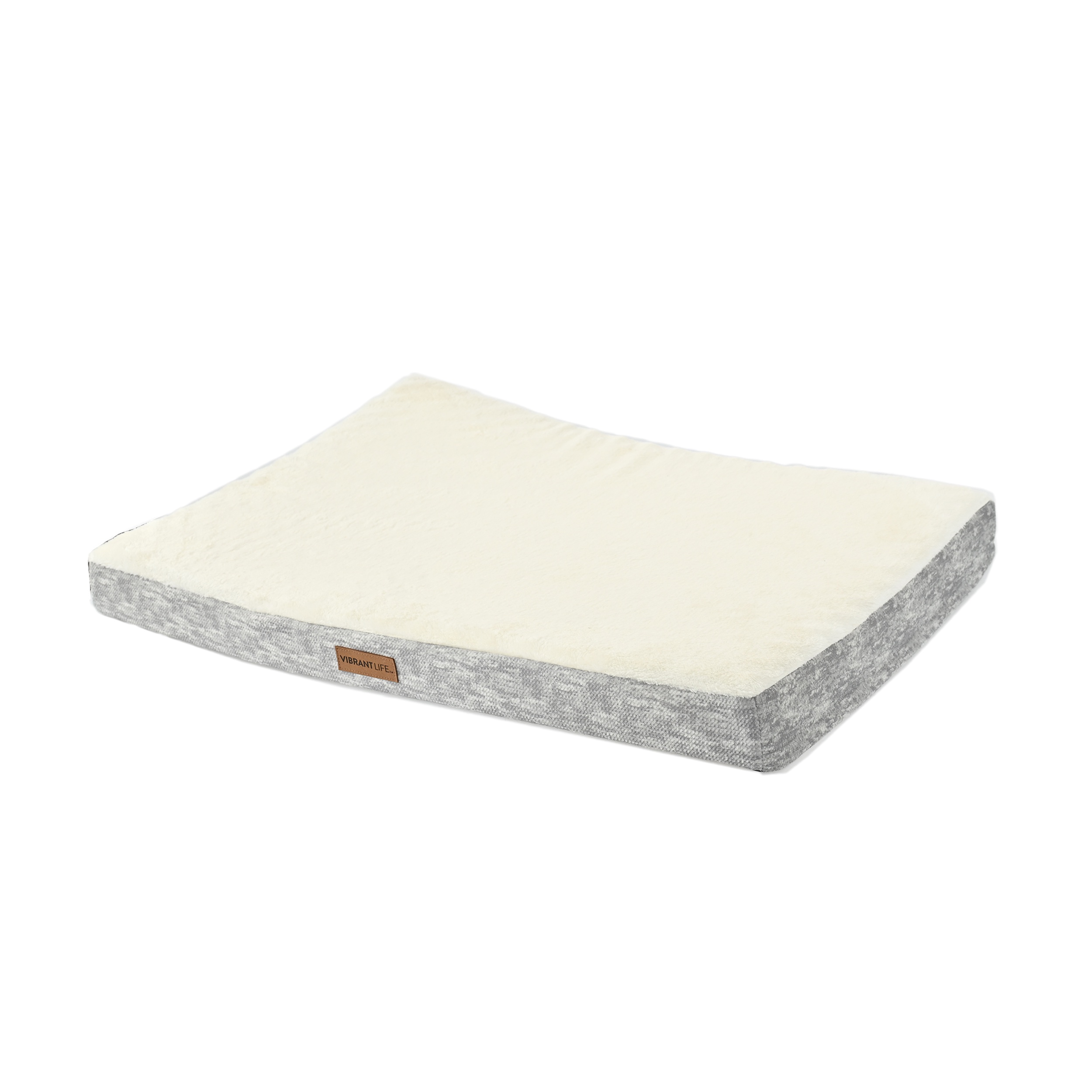 Vibrant Life Large Orthopedic Foam Pet Bed, Gray, 35x25" photo 2