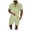 Khaki*, variant on RUTAYY Men's Outfits Casual 2 Piece Solid Color Zipper Turndown Collar Short Sleeve Blouse and Drawstring Pocket Shorts Elegant Holiday Clothing Sets