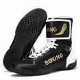 thumbnail image 2 of SKIUHS Men's High-Top Boxing Shoes with Adjustable Ankle Strap - Non-Slip Sole & Reinforced Ankle Support for Boxing Training & Matches, 2 of 7