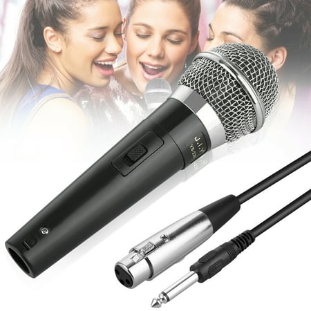 Wired Dynamic Karaoke Microphones, EEEkit Professional Handheld Vocal Mic with 10ft 6.35mm XLR Audio Cable Compatible with Karaoke Machine/Speaker/Amp/Mixer for Singing, Speech, Wedding,