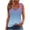 Light Blue, variant on Aboser Strappy Camisole Tops for Women Trendy Tie Dye Shirts Summer Sleeveless Tank Top with O Ring Strap Loose Fit Beach Vacation Blouse