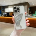 thumbnail image 6 of Kryoinx Case for iPhone 16 3D Liquid Glitter Butterfly Phone Cover with Mirror Finish - Premium Glitter Design, 6 of 10