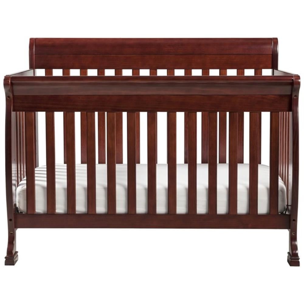 DaVinci Kalani 4-in-1 Convertible Crib in Rich Cherry, Greenguard Gold Certified