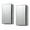 Silver, variant on 2 Pack Sealed Double Humbucker Pickup Cover for Electric Guitars Black