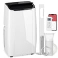 thumbnail image 1 of HOMCOM 12000 BTU AC Unit, Portable Air Conditioner with WiFi Control, White, 1 of 10