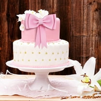 Milisten Coquette Birthday Decorations Bow Cake Topper Pink Bow 2 Pcs