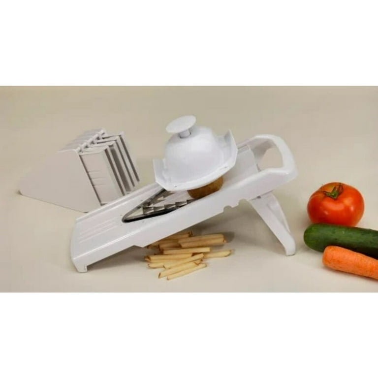 Kitchen Mandoline Vegetable Slicer with 3 Interchangeable Blades, Easy –  howsthatpossible