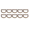 thumbnail image 4 of Anillos en D de Bucle Chapados de 120 Uds Anillos en D de Metal de Carga Fuerte para Bolso Monedero Cordón Y Proyectos de Costura ANGGREK Otros, 4 of 8