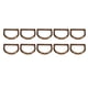 thumbnail image 4 of 120 piezas de anillos en D de metal con fuerte capacidad de carga, interfaz antioxidante sin costuras, clips de hebilla en D de aleación de zinc para cinturones de bricolaje, llavero de bronce, 4 of 10