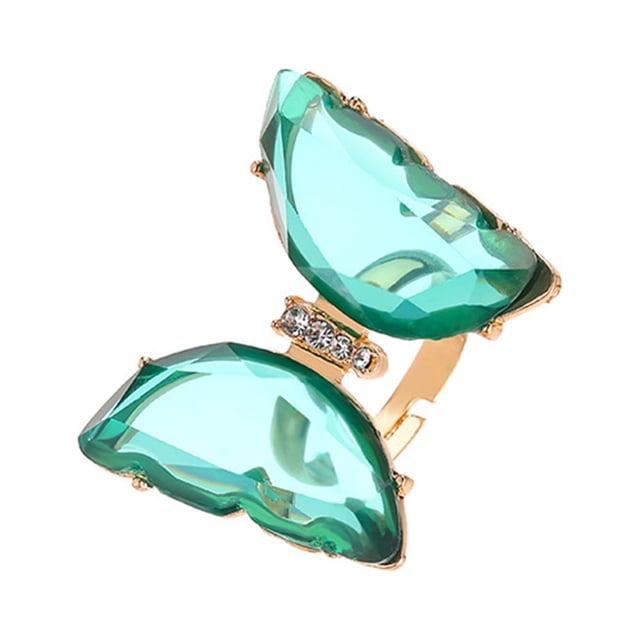 mtvxesu Rings Three-Dimensional Crystal With Finger Sale