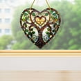 thumbnail image 3 of Vacemry Tree of Life Suncatcher, Heart Shaped Crystal Pendant for Window, Decorative Hanging Ornament for Home, Inspirational Gift for Loved Ones, 3 of 7
