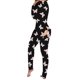 thumbnail image 5 of Mono Estampado Botones Funcional Botones Flip-On Pijama Adulto Botones Funcional, 5 of 5