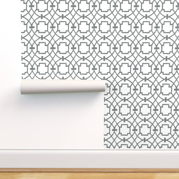 Peel & Stick Wallpaper 9ft x 2ft Geometric Moroccan Nursery Kitchen