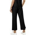 thumbnail image 4 of Taqqpue Wide Leg Pants for Women Casual Solid Color Drawstring High Waisted Pants Casual Loose Fit Trouser with Pockets, 4 of 8
