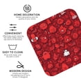 thumbnail image 4 of Disketp Playful Red Cartoon Faces Funny Coasters,6 Pcs Leather Coasters with Holder, Perfect Housewarming Hostess Gifts,Protect Furniture from Water Marks Scratch and Damage,Square, 4 of 7