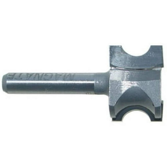 Magnate 1321 Finger Nail Router Bit — 5/16" Bead Height; 1/8" Cutting Depth; 1/4" Shank Diameter; 7/8" Overall Diameter; 1-1/4" Shank Length