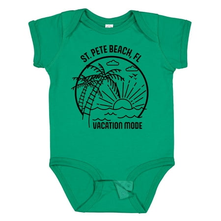 

Inktastic Summer Vacation Mode St. Pete Beach Florida Gift Baby Boy or Baby Girl Bodysuit