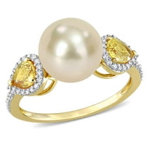 Everly Women's Cultured Pearl 14k Yellow Gold Ring