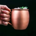 thumbnail image 4 of Moscow Mule Copper Mugs:18 oz Smooth Mule Mug,Moscow Mule Mugs for Cocktail Drinking and Party Beer Bar Use,Solid Copper Mule Mugs,Moscow Mule Cups - Ideal Christmas Gift, 4 of 9