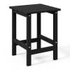 WestinTrends Highland 7-Piece HDPE Outdoor Patio Furniture Adirondack Conversation Set, Black