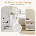 thumbnail image 4 of Topbuy 2 Pack 3-Tier Rolling Storage Carts, 20.8" x 6.8" x 27.5", 4 of 8