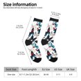 thumbnail image 2 of Balery Butterfly Calcetas Largas con Estampado para Hombre y Mujer – Suaves y Transpirables, Talla Única (US 5-11), 2 of 6