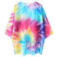 thumbnail image 7 of Rovga Womens Cover Ups For Swimwear Fashion Floral Print Chiffon Swim Cardigan 3/4 Sleeve Loose Beach Wear Cover Up Blouse Top 2Xl Hot Pink, 7 of 7