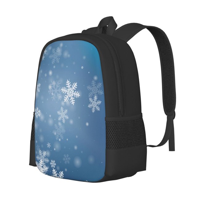 Easygdp Snowflakes1 Mochila de Gran Capacidad Minimalista Ideal para Escuela, Viajes y Uso Diario