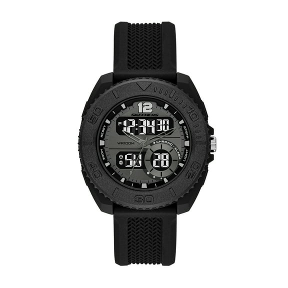 Skechers Men's Greencraig Analog-Digital, Black Polycarbonate Watch