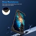 thumbnail image 4 of Avocase for Samsung Galaxy S26 Case,Glow in The Dark,Shockproof Protection Hard PC Soft Flexible TPU Bumper Drop Protective Protective Phone Cover Case for Galaxy S26,Shiny Deep Blue, 4 of 7