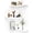 Pure White, variant on Corner Floating Shelves with Invisible Brackets, Corner Shelves Wall Mounted Set of 3, Bedroom Bathroom Kitchen Living Room Office- Gothic Style 16.6" x 6" (Black)