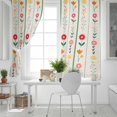 thumbnail image 5 of Spring Floral Blackout Curtains for Bedroom, Colorful Summer Flowers Vintage Botanical Thermal Insulated Kitchen Drapes with Grommets, Light Blocking Window Treatment, 2 Panels 42" x 84", 5 of 7