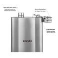 thumbnail image 3 of Lixada Ultra-Lightweight 240ml Titanium Flask - Portable Mini Ti Spirits Container for Outdoor Adventures and Home Use, Ergonomic Design, Corrosion-Resistant, Perfect for Travel and Camping (Lixada,, 3 of 6