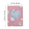 thumbnail image 4 of MasteelfCA Mini Photo Album Hollow Heart Small Photo Album Picture Cards Album Holder, 4 of 8