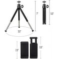 thumbnail image 5 of GearFend Lightweight Mini 5.5" Tripod with Extendable Legs Smartphone Mount for Smartphone Tripod Mount for All iPhones, Samsung Phones and Most Mobile Phones Plus Microfiber Cloth, 5 of 6