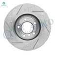 thumbnail image 2 of Set of 4 Front 300mm-Rear 294mm Drilled Slotted Brake Disc Rotors For 1999 2000 BMW 323I Base, 2 of 8