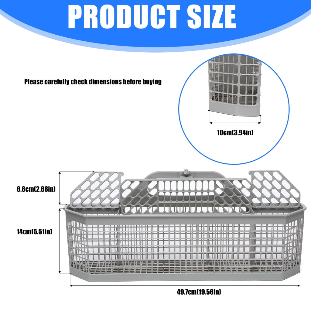 Dishwasher Basket Replacement for Cutlery Fits Multiple Models Saves Space