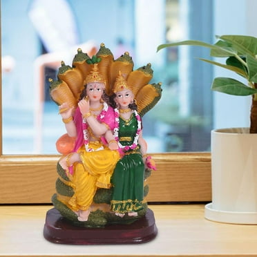 Menolana Indian God Statue Resin Figurine Artwork Gift for Home Decor Desk Couple Sculpture Tabletop Ornament for Bedroom Housewarming