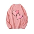 thumbnail image 4 of Fewfanhot Women's Clothing Valentines Shirts Women Plaid Love Heart Valentine's Sweatshirts Blouse Tops, 4 of 9