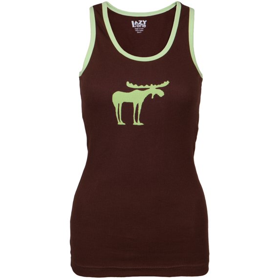 Funky Moose Silhouette Juniors Tank Top