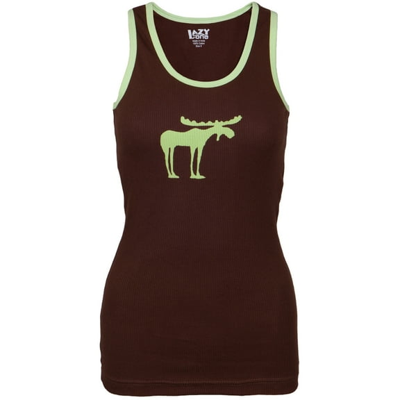 Funky Moose Silhouette Juniors Tank Top