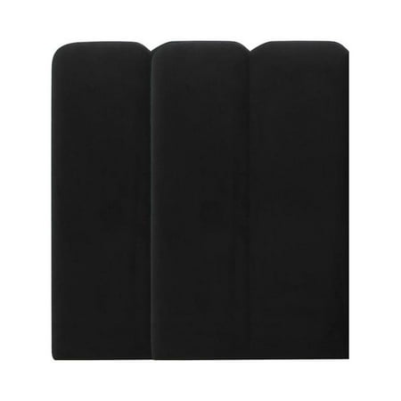 TOV Furniture Palani Black Velvet Wings - Queen or King (Set of 2)