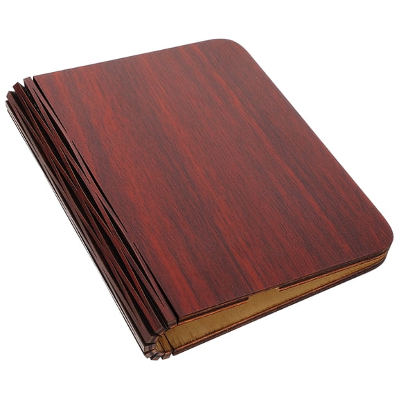 Craft Book Light Making Supply Wood Cover Loose Lamp Hard Shell