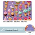 thumbnail image 2 of Ice Cream Polyester Non-Slip Machine Washable Floor Rugs, Floor Mats, and Bath Rugs, 2 of 6