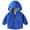 Style1-Blue, variant on HCNTES Girls Waterproof Hooded Jacket Lightweight Raincoats for Kids Boys Windbreaker Outdoor Rain Jacket(Style2-Camouflage,5-6 Years)