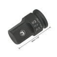 thumbnail image 2 of Adaptador de socket de impacto Uxcell 1/2" F a 1" M para llaves de trinquete, hembra a macho, Cr-Mo negro, 2 of 5